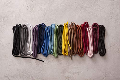 Benchmark Basics Navy Blue 36" Round Waxed Cotton Shoelaces | 2mm (5/64”) Width (36 Inches, Navy Blue) - Image 5