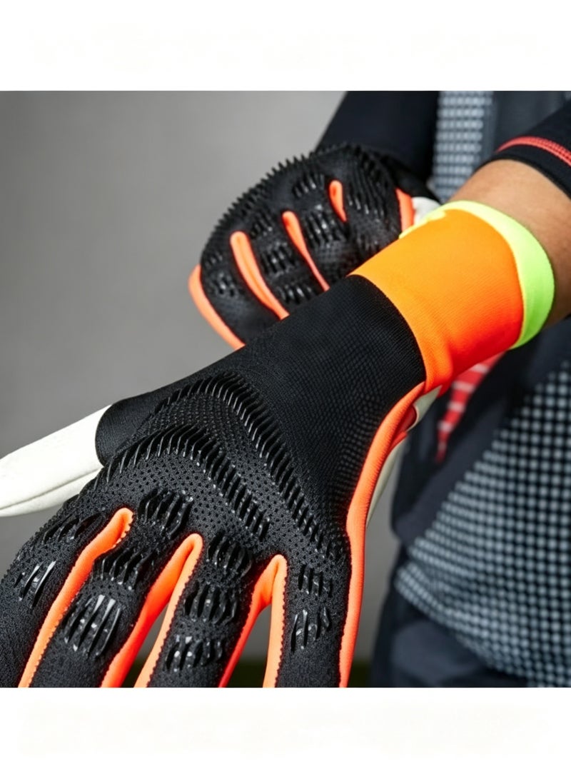 Al Kanzi Football Goalkeeper Gloves ,Professional Non-slip Goalie Gloves ,Soccer Goalie Gloves for Training & Match - Anti-Slip Grip , Size 8 - Image 4