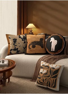 Bukela Pillow Covers Set of 3, Throw Pillow Cover, Modern style Cushion Covers 45cm x 45cm,For Living Room Sofa Couch Bed Pillowcases 18x18 inches（Double sided pattern）  - Image 1