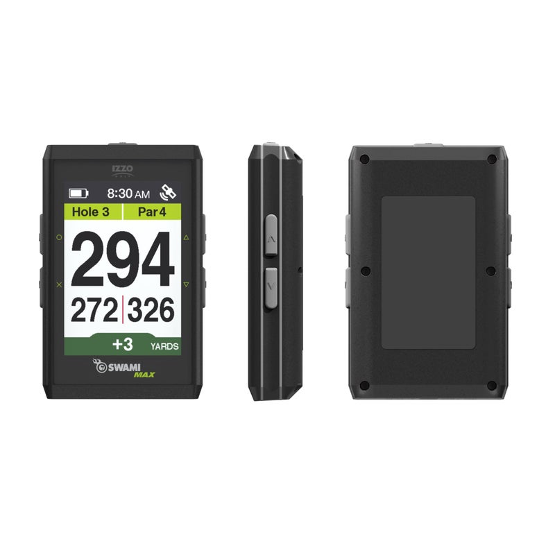 IZZO Golf Swami Max Handheld GPS Unit - Rangefinder Golf GPS with Oversized Large Color Screen for Measuring Golf Distances, Black - Image 4
