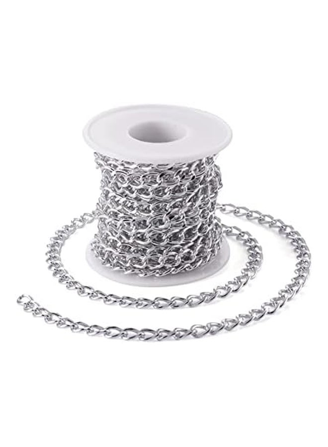 16.4 قدم سلسلة كبح من الألومنيوم وصلة كابل ملتوي فضي كروس - Image 2