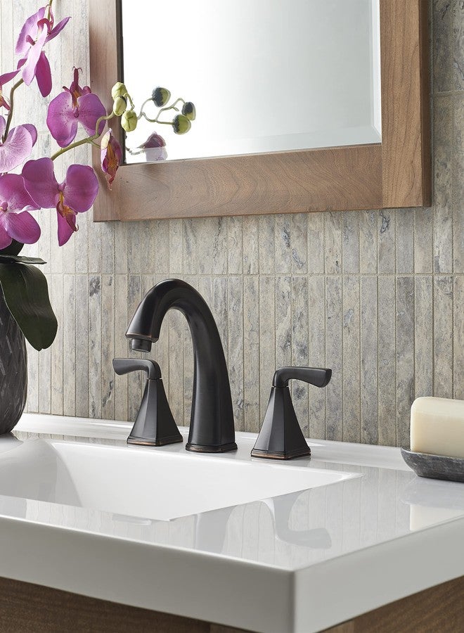 Pfister Selia Bathroom Sink Faucet, 8-Inch Widespread, 2-Handle, 3-Hole, Tuscan Bronze Finish, LF049SLYY - Image 2