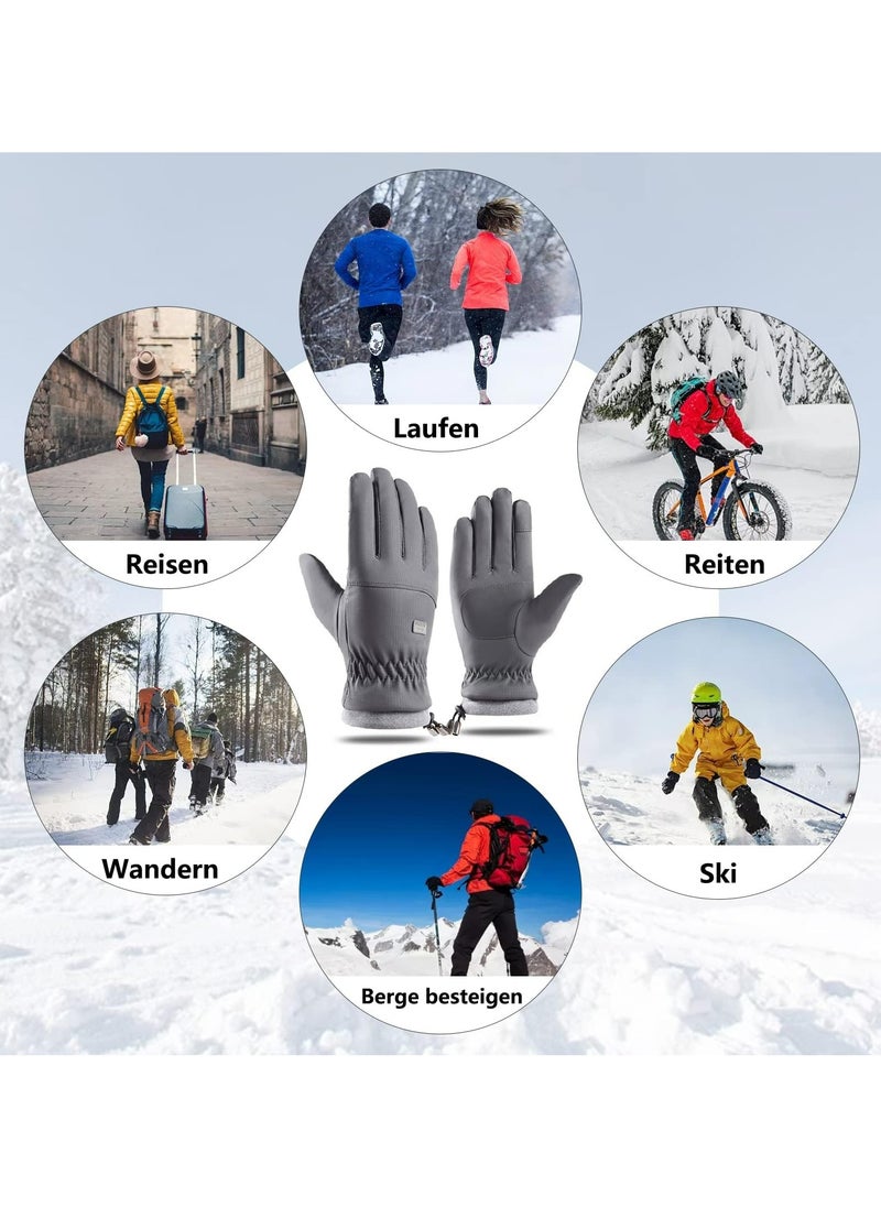 CMGTYYD Winter Gloves Men Women Thermal Gloves Waterproof Touchscreen Gloves Warm Suitable for Outdoor Sports, Running, Hiking, Skiing, Cycling Gloves  - Image 2
