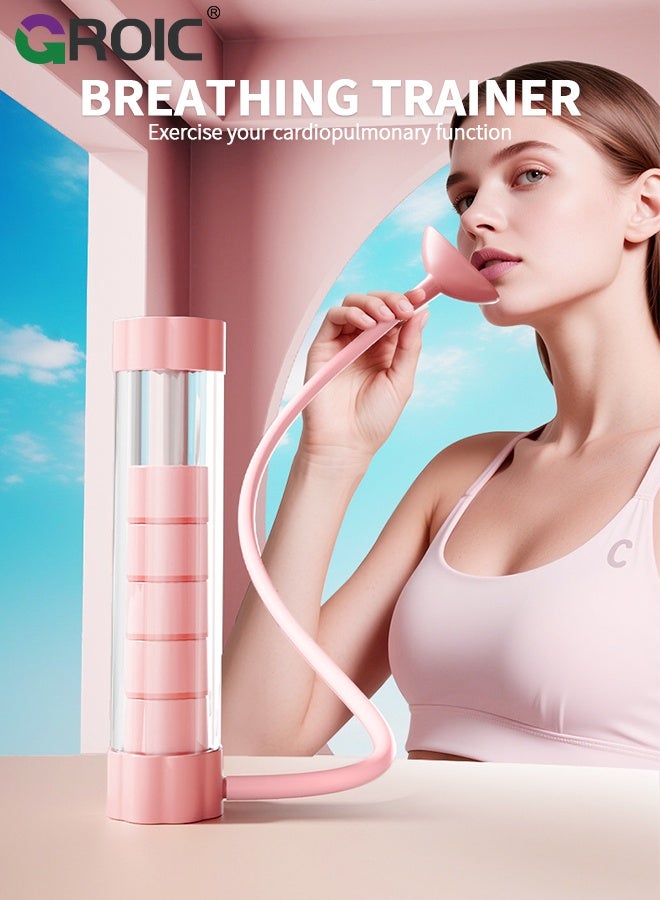 GROIC Breathing Exercise Device for Lungs, Dumbbell Breathing Trainer, Abdominal Muscle Trainer, Deep Breathing Trainer for Lung Capacity Exercise, Facial Muscle Natural Lung Trainer (100g) - Image 2