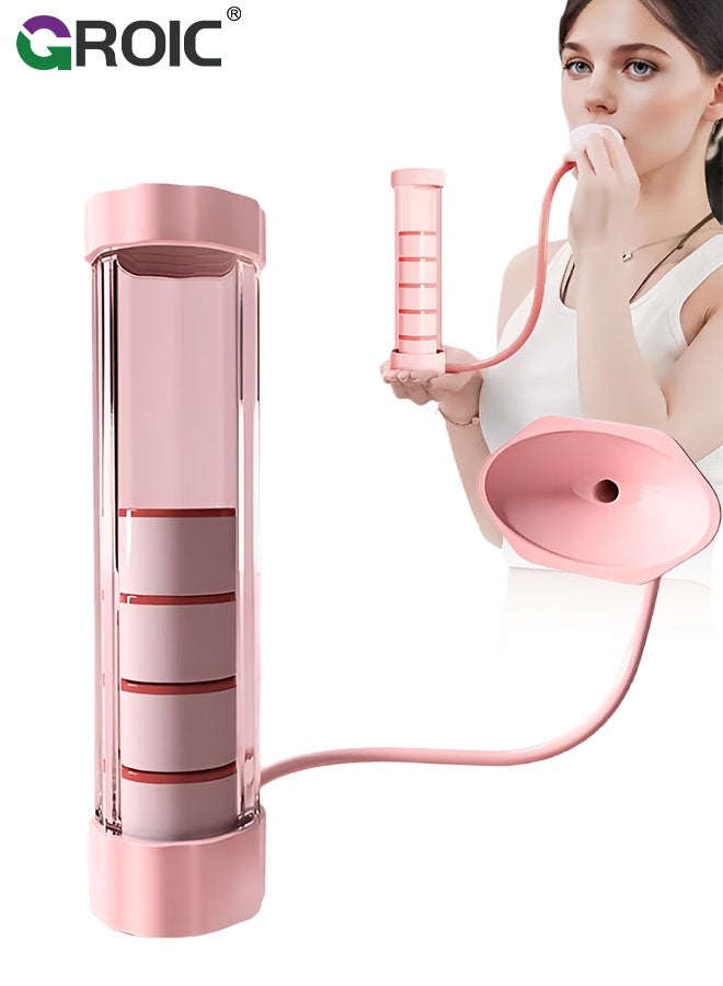 GROIC Breathing Exercise Device for Lungs, Dumbbell Breathing Trainer, Abdominal Muscle Trainer, Deep Breathing Trainer for Lung Capacity Exercise, Facial Muscle Natural Lung Trainer (100g) - Image 1