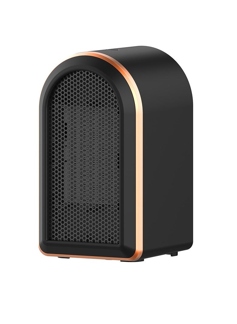 Necomi Portable Indoor Electric Space Heaters with Thermostat, 1200W/800W Safe and Quiet, Office Room Desk (Black) - Image 1