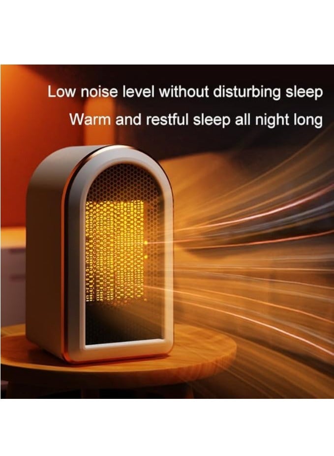 Necomi Portable Indoor Electric Space Heaters with Thermostat, 1200W/800W Safe and Quiet, Office Room Desk (Black) - Image 3