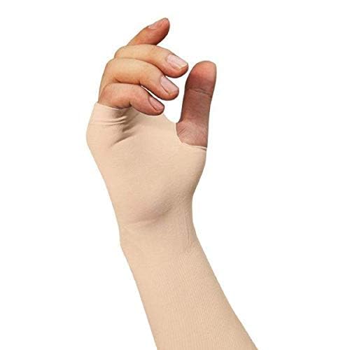 Dressify®High Performance Fingure Arm Sleeves for Athletic Fingure Cut Arm Sleeves Perfect for Cricket, Bike Riding, Cycling, Basketball, Baseball, Running & Outdoor Activities (2 Pair) (Beige) - Image 3
