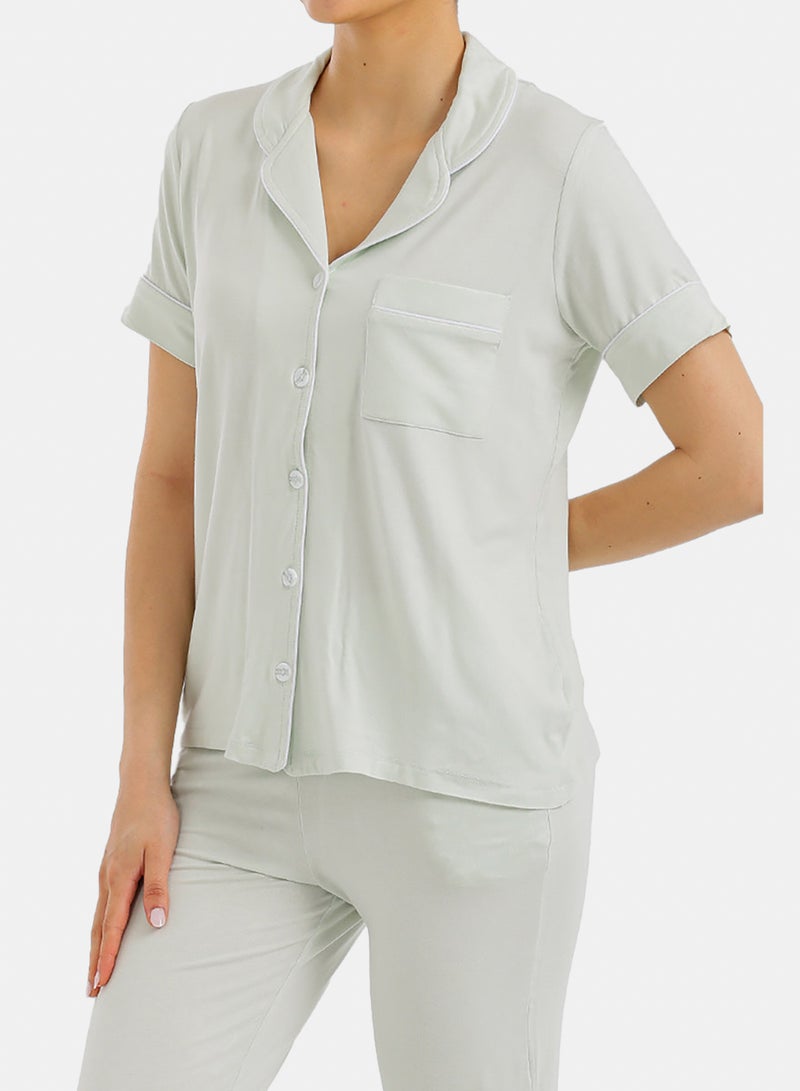 Carina Classic Piping Pyjama Set - Image 5