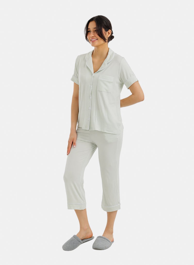 Carina Classic Piping Pyjama Set - Image 3