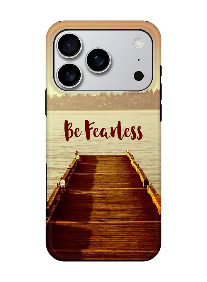 Stylizedd Tough Pro Magnetic Case for iPhone 17 Pro, Dual Layer hybrid PC + TPU Mobile Cover Matte - Be Fearless