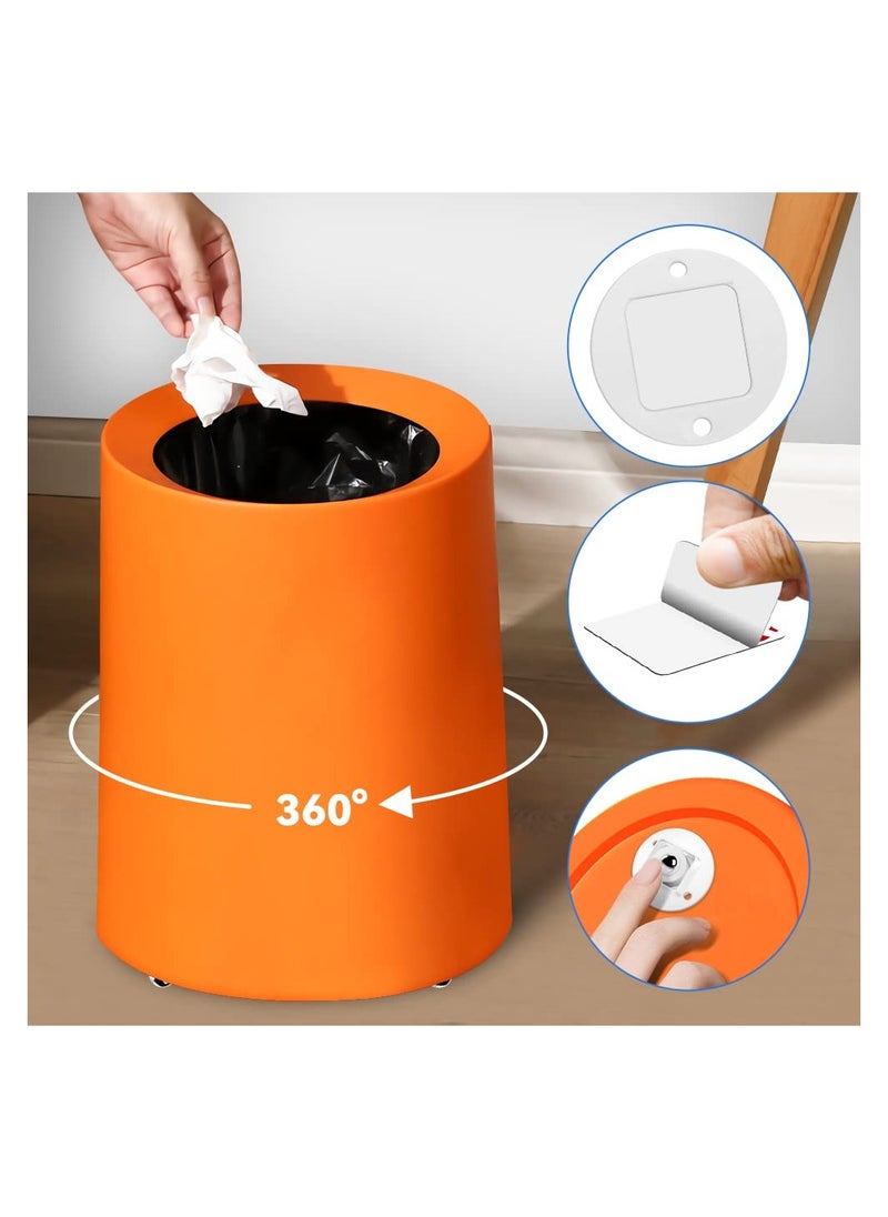 KASTWAVE - 16 Pcs Self Adhesive Caster Wheels, Mini Swivel Wheels Stainless Steel Paste Universal Wheel 360 Degree Rotation Sticky Pulley for Bins Bottom Storage Box Furniture Trash - Image 1