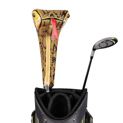 Sahara Yellow Snake Driver Headcover for Golf Clubs - Image 5