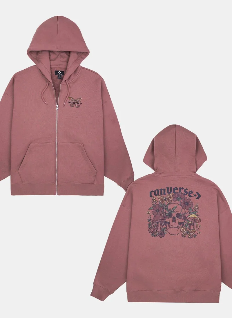 CONVERSE Women's ​Blooming Full-Zip Hoodie
