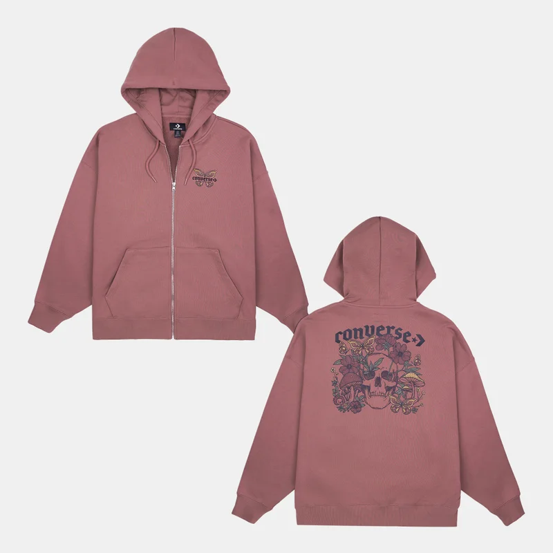 CONVERSE Women's ​Blooming Full-Zip Hoodie