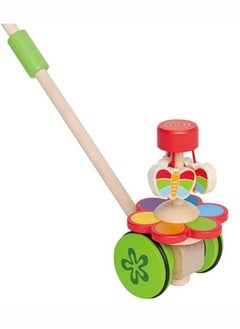 Hape Award Winning Dancing Butterflies Push And Pull L 4 W 6.9 H 22.2 Inch  - Image 2