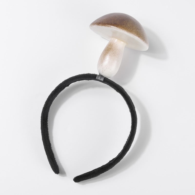 Generic TikTok Creative Funny Simulation Fruit Hair Band Personality Funny Apple Banana Mango Pumpkin Cute Hair Accessories Headdress Mushroom headband