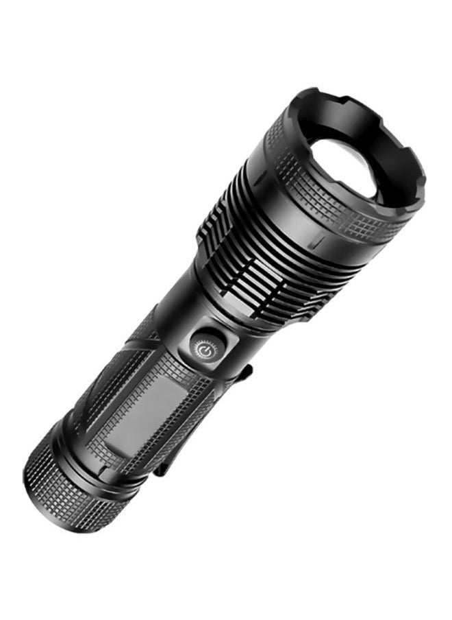 NIBEMINENT USB Input And Output Safety Flashlight Black 17.8x8x3.8cm  - Image 1