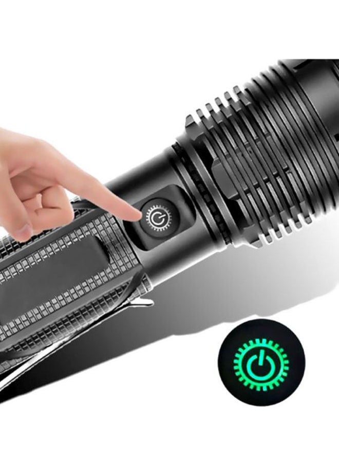 NIBEMINENT USB Input And Output Safety Flashlight Black 17.8x8x3.8cm  - Image 4