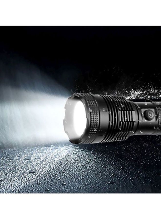 NIBEMINENT - USB Input And Output Safety Flashlight Black 17.8x8x3.8cm - Image 1