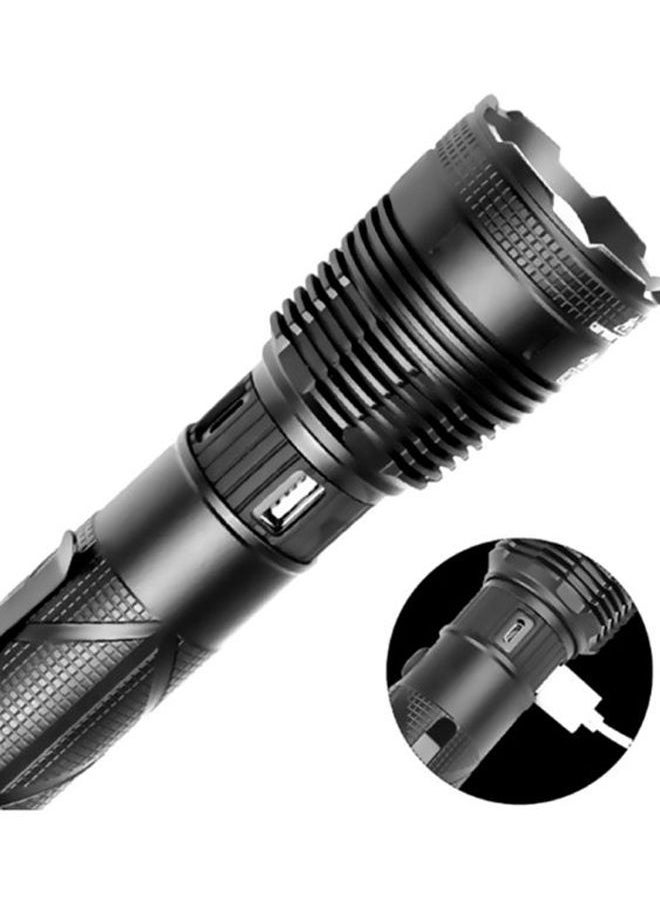 NIBEMINENT USB Input And Output Safety Flashlight Black 17.8x8x3.8cm  - Image 5