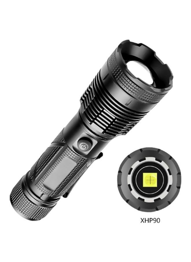 NIBEMINENT USB Input And Output Safety Flashlight Black 17.8x8x3.8cm  - Image 2