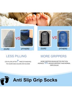 Generic 6 Pairs Baby Socks With Grippers, Non Slip Grip Baby Socks  - Image 3