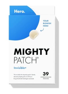 Mighty Patch Mighty Patch Invisible Hydrocolloid Acne Pimple Patch Ultra Thin Spot Treatment (39 count) for Face and Day, Vegan, Cruelty-Free 