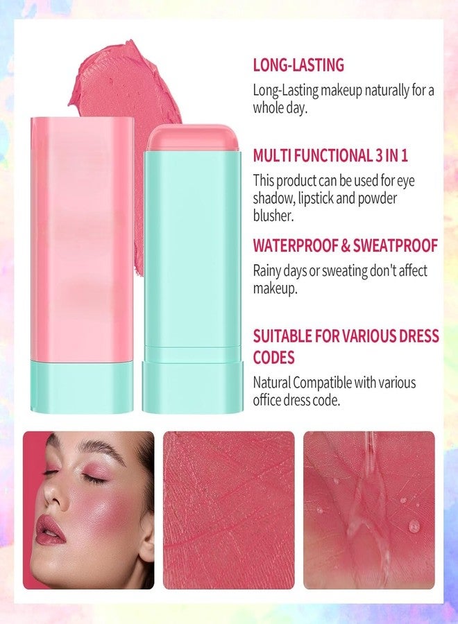 Futaba Multi-Use Natural Blush Cream Stick - Shy Pink - Image 4