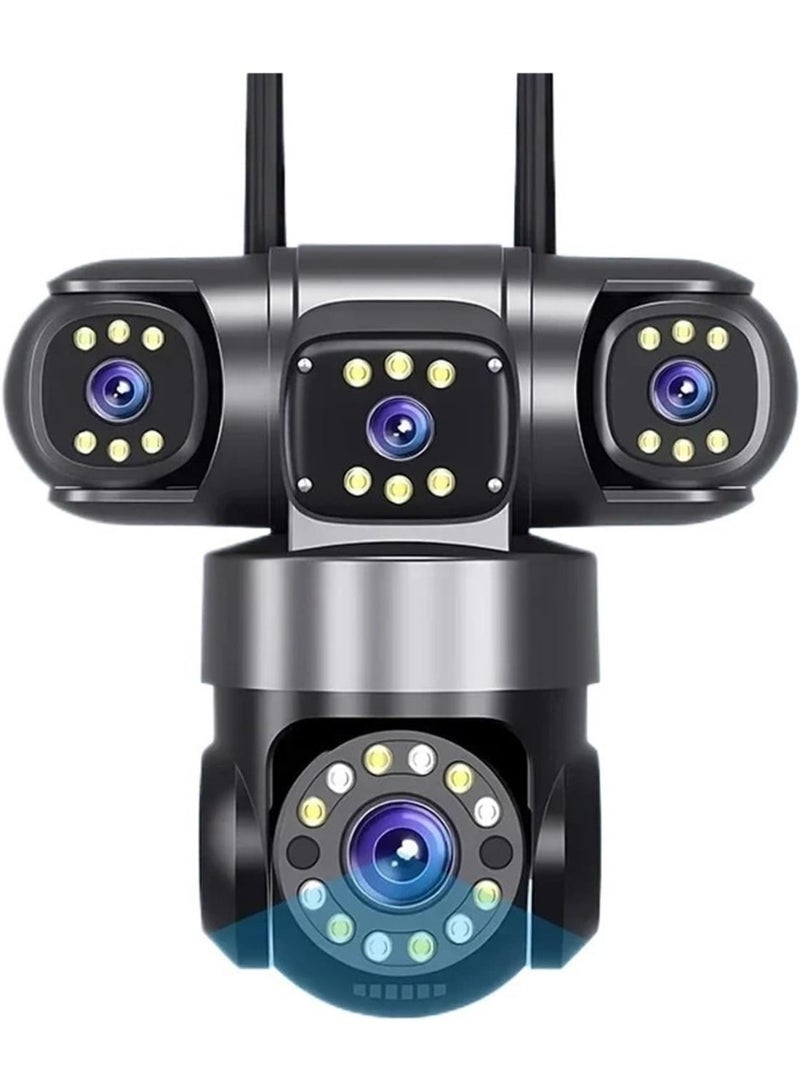 O Ozone HD Wifi Security Camera Outdoor| Four-Lens,  AI Tracking,360° PTZ, Full-Color & Infrared Night Vision, IP66 Waterproof, Indoor/Outdoor Surveillance - Image 1