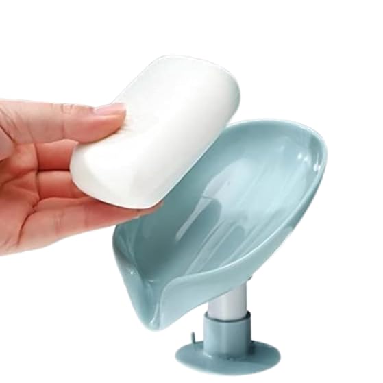 DEVHEART Soap Holder Stand Self Draining Soap Dish Holder Soap Box for Shower with Suction Cup for Bathroom, Kitchen, Bathtub, Wash basins - Image 1