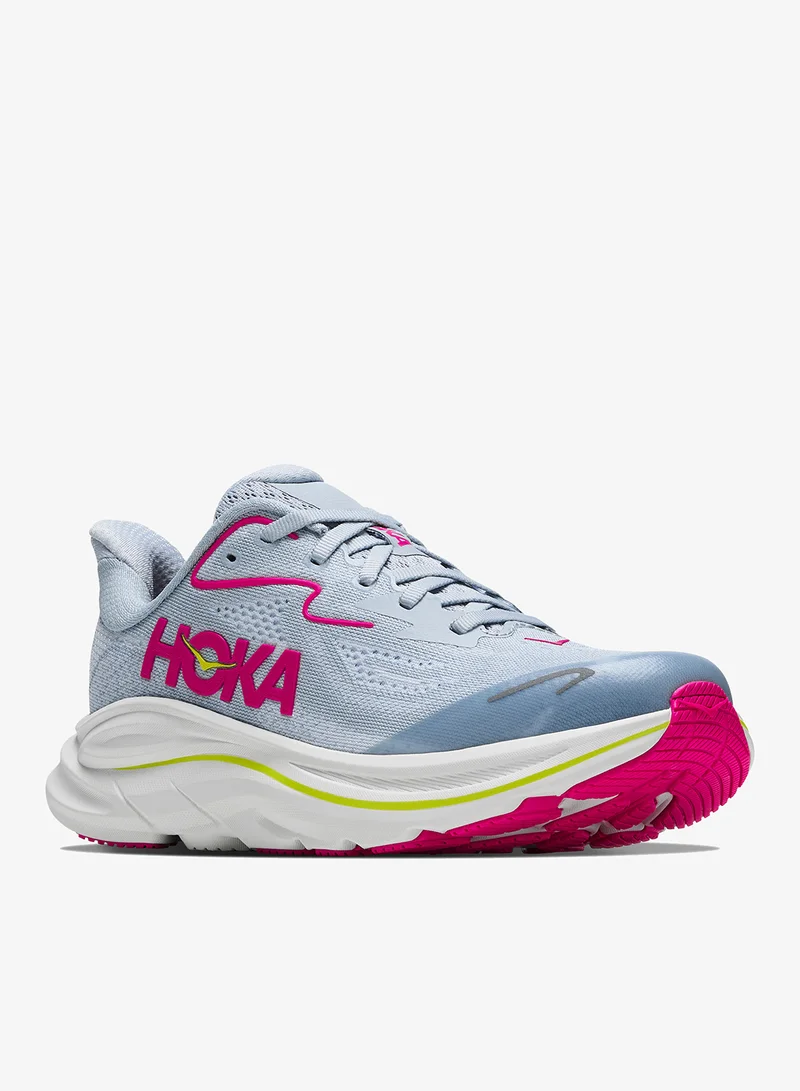 Hoka OVERCAST / NEON DRAGONFRUIT Youth Clifton 10 for Women | Best Price UAE