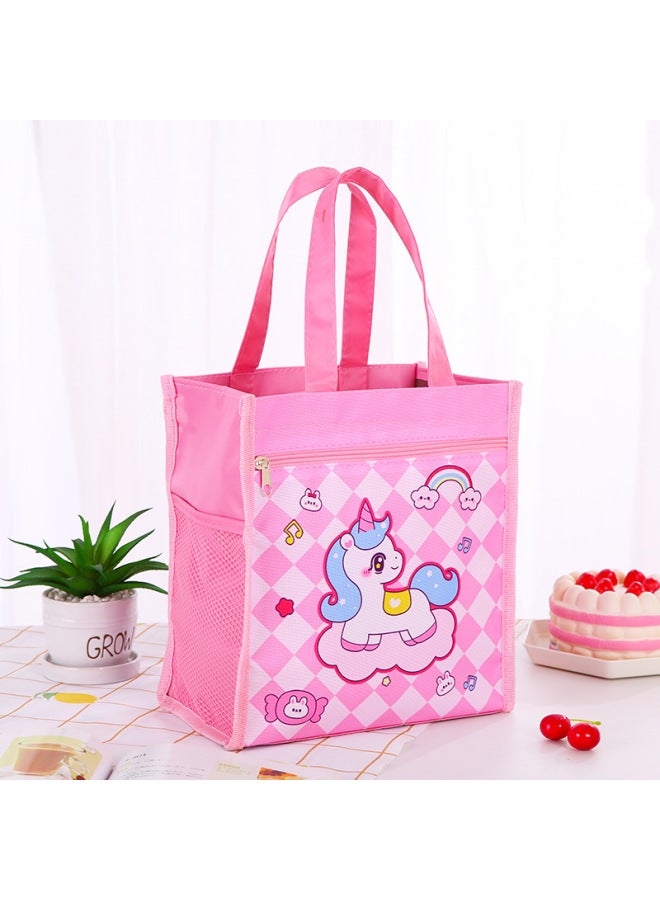 Elementary School Student Lunch Box Bag Cartoon Lunch Handbag Boys And Girls Lunch Bag Lunch With Rice Waterproof Hand Bag