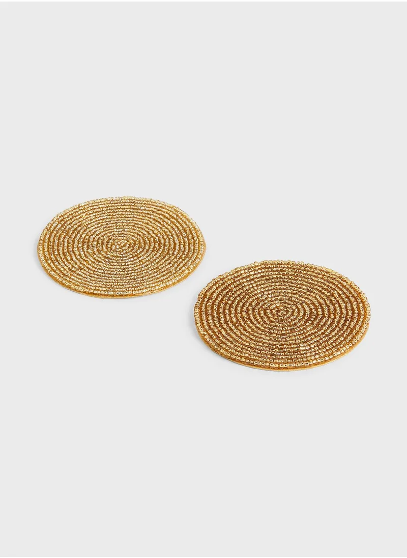 اتش اند ام 2-Pack Beaded Coasters D9