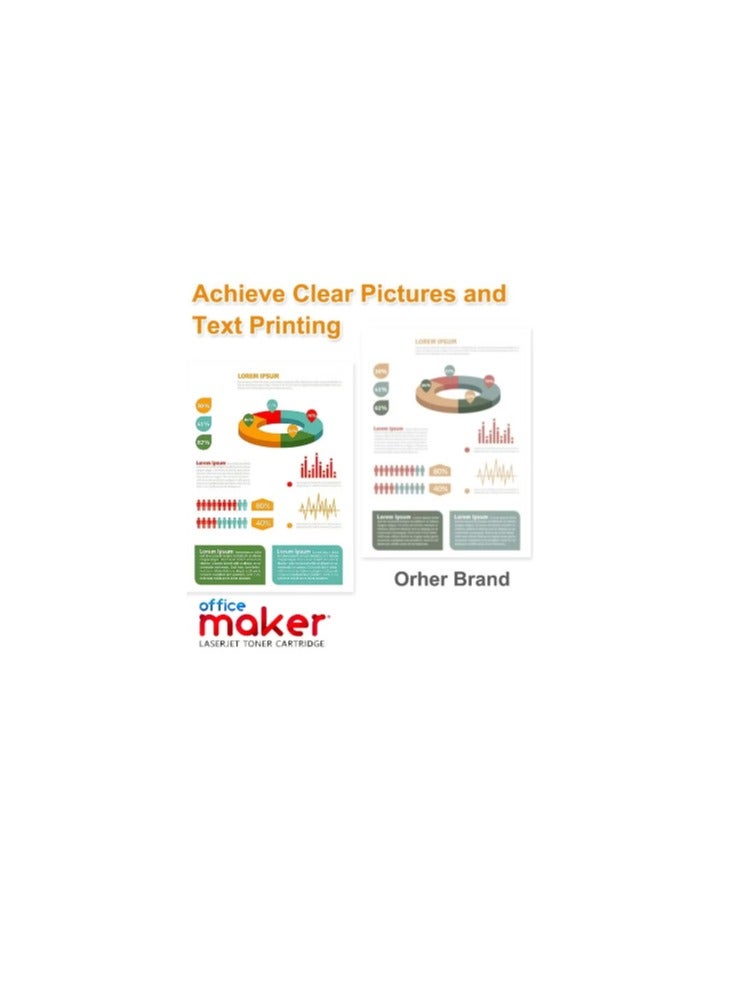 Office Maker 4-Pack Compatible 117A Toner Cartridge Replacement for HP 117A 117 Color Laser MFP 179fwg 178nwg 179fnw 178nw 150a 150nw 179 178 150 W2070A W2071A W2072A W2073A Ink (Black Cyan Yellow Magenta) - Image 3