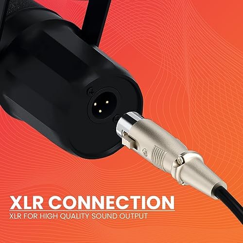 Audio Array AM-C11X XLR Dynamic Microphone | Studio-quality Audio Output | Cardioid Polar Pattern | Premium Metal Build | 2 Meter XLR cable | for Streaming, Gaming, Podcasting, Singing | 2 Yr Warranty - Image 4