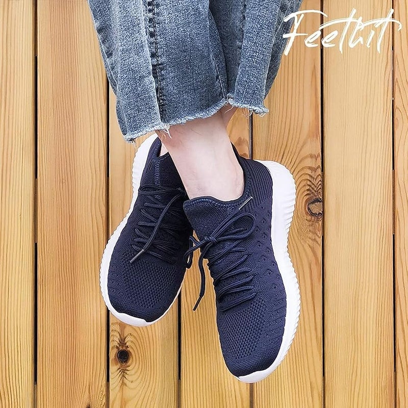 Feethit Womens Slip On Walking Shoes Non Slip Running Shoes Breathable - Image 2