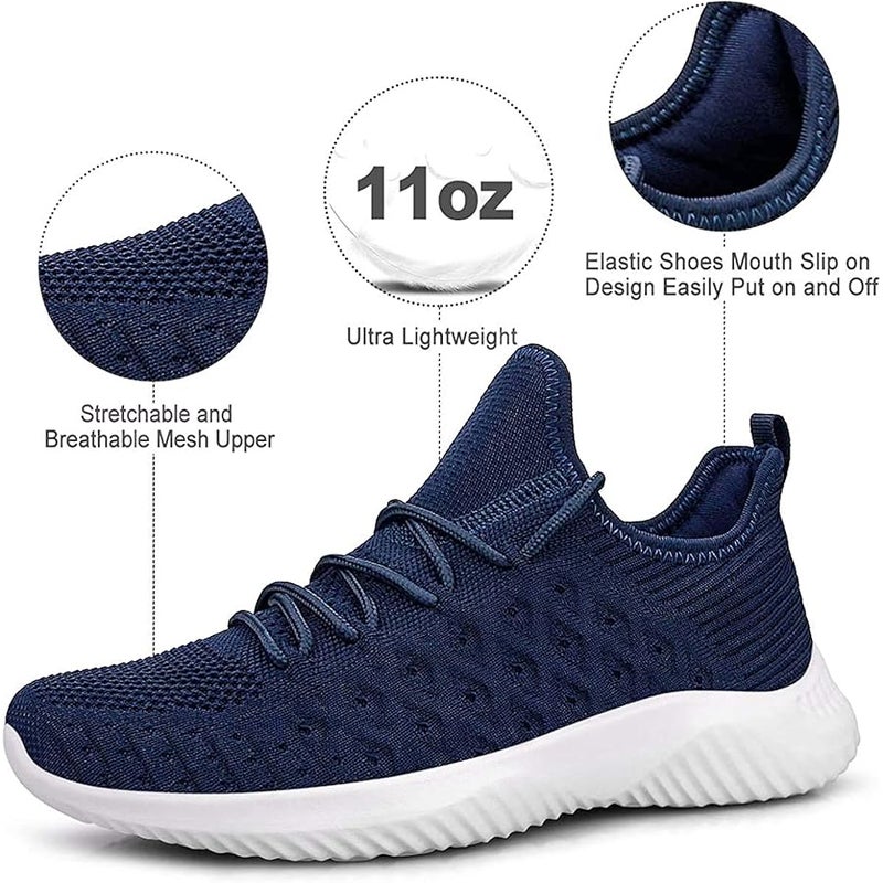 Feethit Womens Slip On Walking Shoes Non Slip Running Shoes Breathable - Image 3