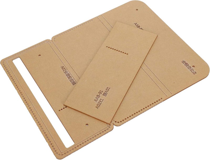 klarako Wallet Pattern Stencil Model Template Drawings Set, DIY Acrylic Wallet Pattern Stencil, Clear for Bags Wallet Handbag - Image 1