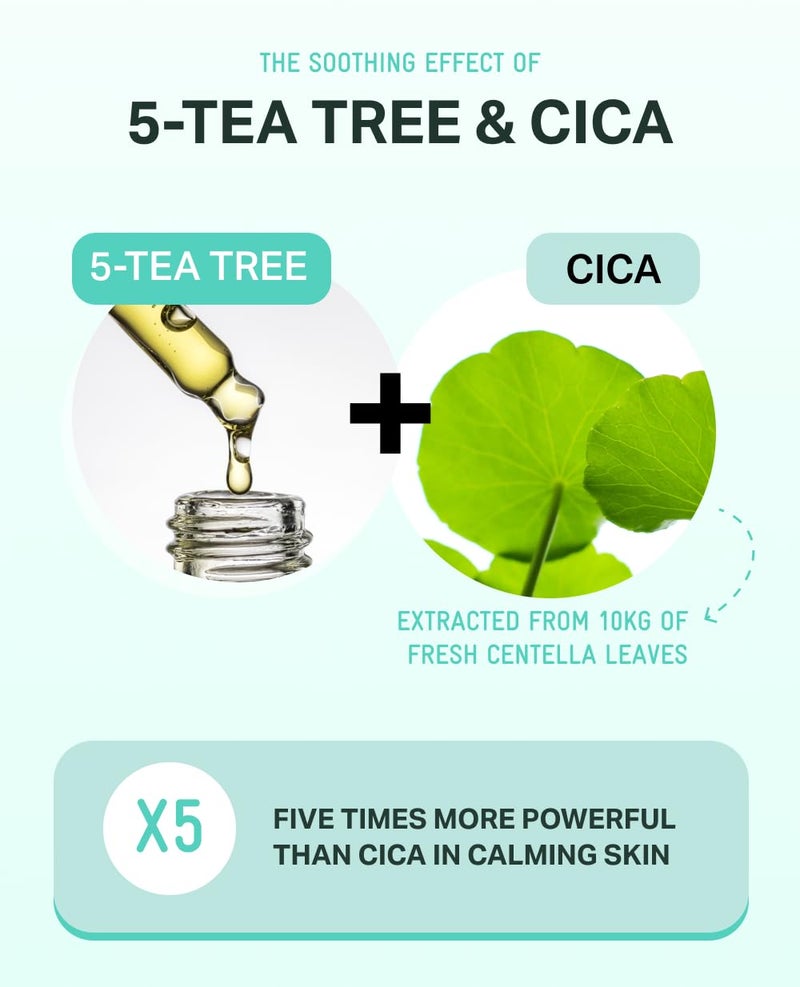 BRING GREEN Tea Tree CICA Soothing Toner | Mild Daily Skincare Routine for Cooling and Hydrating Effect (8.5 Fl. Oz., 250ml) - Image 4