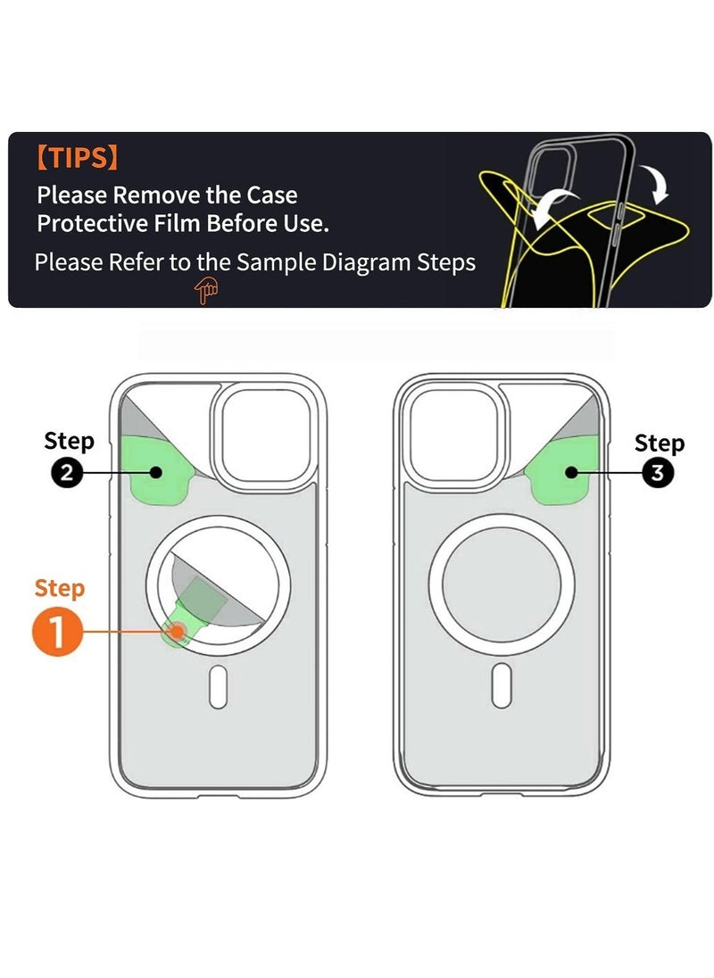 JAJEEK iPhone 13 Pro Max Case Clear Magsafe Slim Cover, Ultra-Thin Shockproof and Anti-Yellow Transparent Protective Cover Compatible for Apple iPhone 13 Pro Max 6.7 inch - Black - Image 5