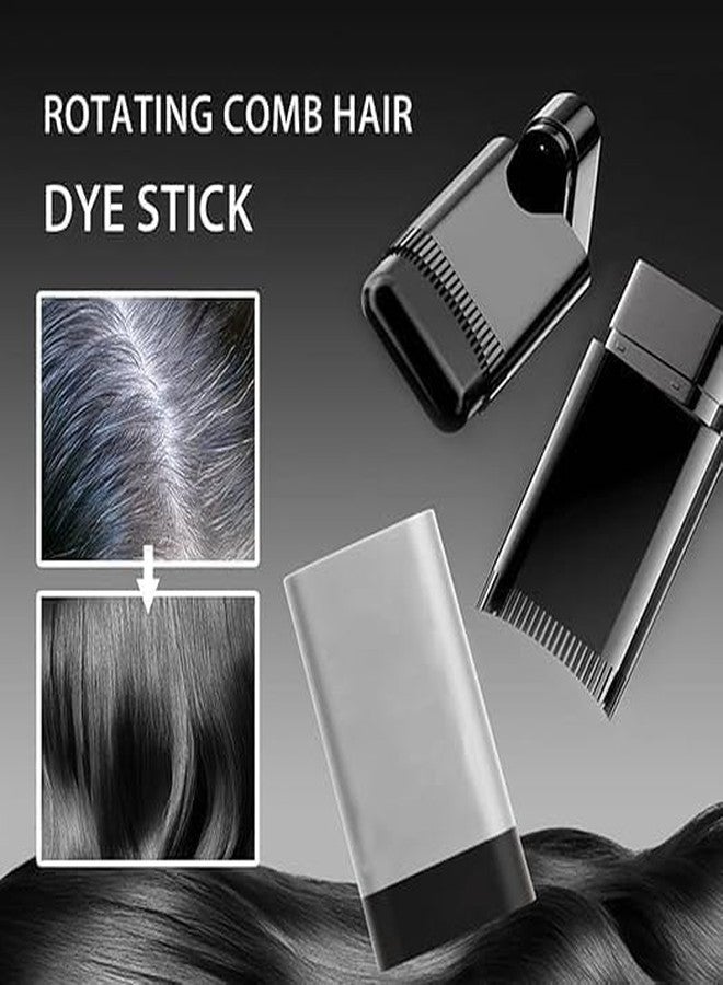 KHAMKARI Hair Color Comb Stick, Waterproof and Sweat-Proof Grey Hair Coverage for Men & Women, Easy Application Quick Root Touch-Up Stick for Men & Women | Temporary Hair Color Pen (BLACK.) (BLACK.) - Image 4