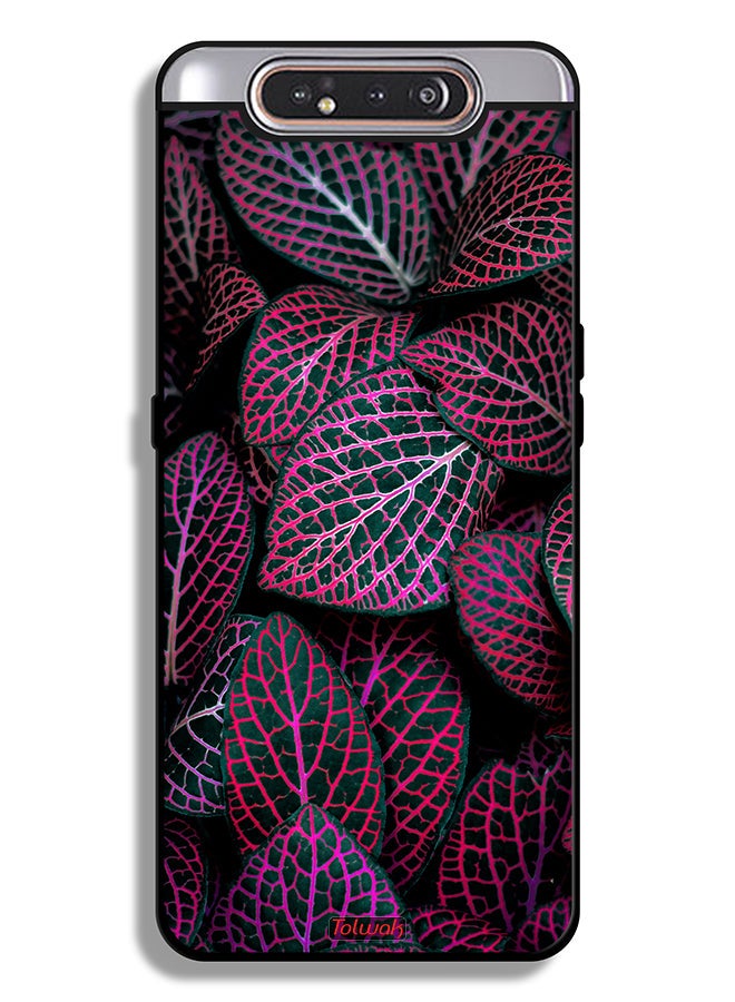 Tolwak Samsung Galaxy A80 Protective Case Cover Salja Leaves - Image 1