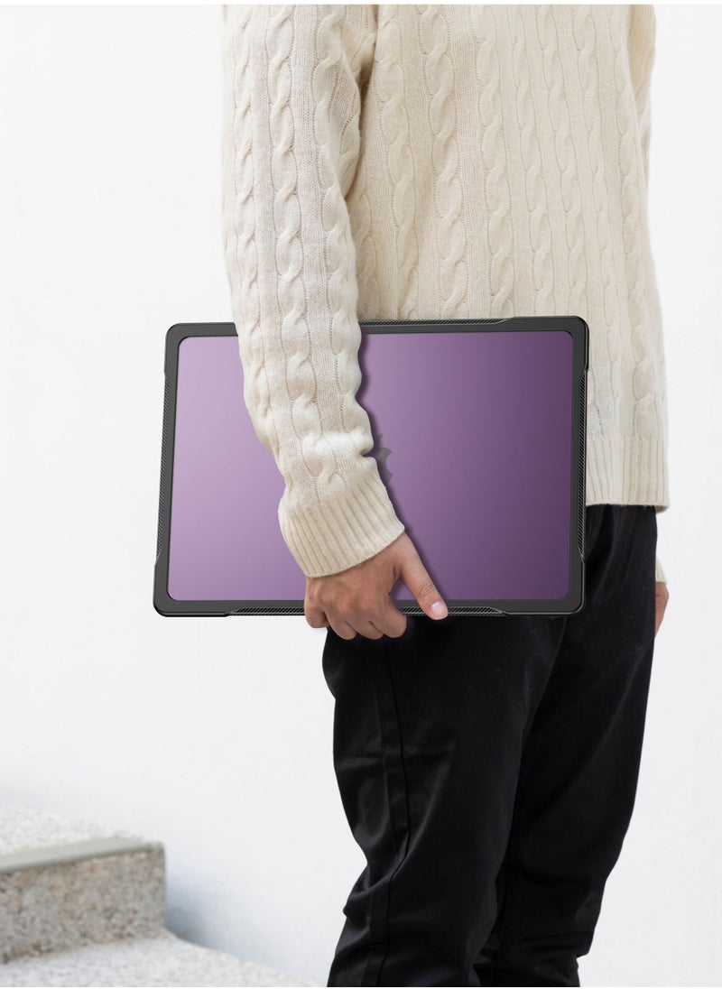 GULFLINK Hard Shell Case Cover with Kickstand Shockproof Function for MacBook Air A2941 15 inch Purple  - Image 5