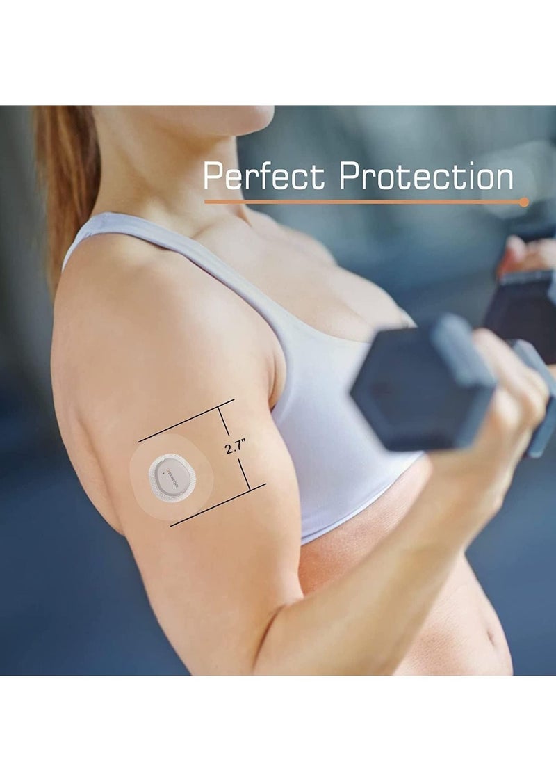 Excefore 25 Pcs Waterproof Adhesive Patches, Latex-Free Bandage Adhesive Patches for Dexcom G7 Waterproof Without Glue in The Center, Long Fixation for Your Sensor - Image 5