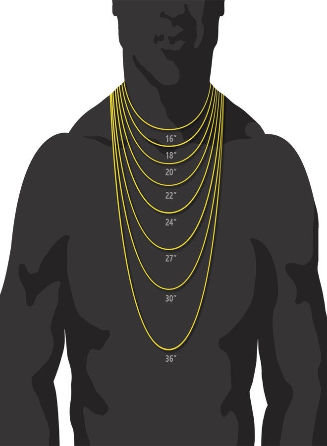 metaltree98 Black Plated Tennis Stone Chain Necklace (18 inch) - Image 5