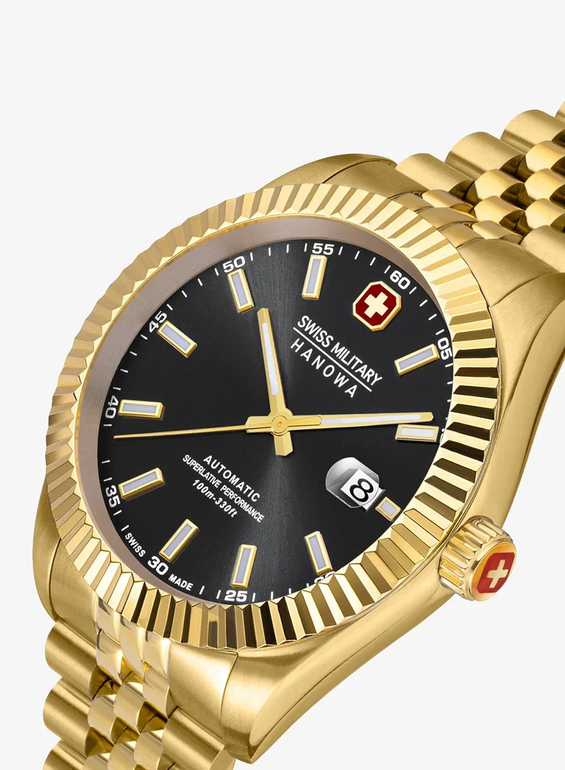 SWISS MILITARY HANOWA Swiss Military Hanowa Diligenter Watch for Men with Gold Stainless Steel Bracelet 10 Atm - SMWGL0002110