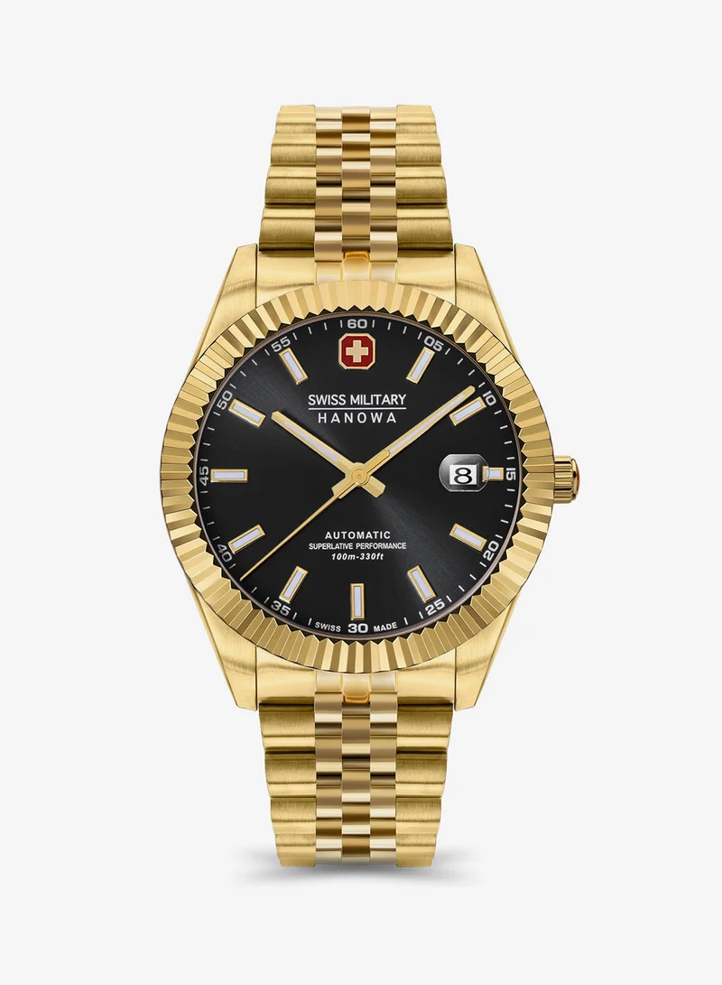 SWISS MILITARY HANOWA Swiss Military Hanowa Diligenter Watch for Men with Gold Stainless Steel Bracelet 10 Atm - SMWGL0002110