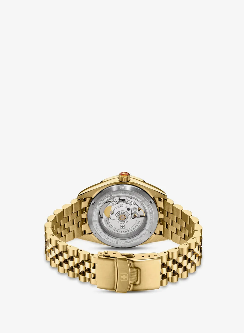 Swiss Military Hanowa  Men's Swiss Military Hanowa Diligenter Watch for Men with Gold Stainless Steel Bracelet 10 Atm - SMWGL0002110 for Men | Best Price UAE