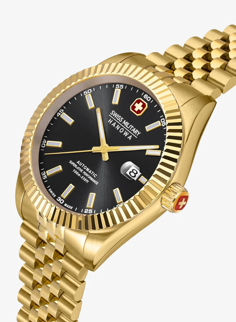 Swiss Military Hanowa  Men's Swiss Military Hanowa Diligenter Watch for Men with Gold Stainless Steel Bracelet 10 Atm - SMWGL0002110 for Men | Best Price UAE